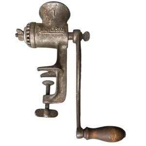 Antique Metal Universal Meat Grinder #1